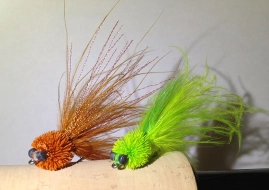 Rusty brown and chartreuse Rusty brown and chartreuse