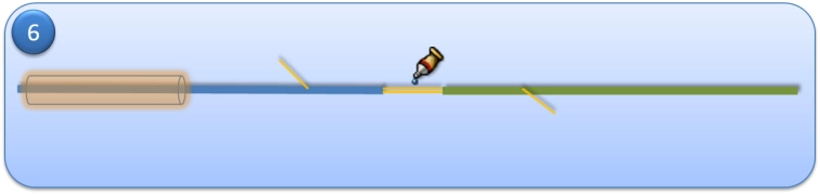 Step 6 - (optional) Before pulling the lines tight together, apply a bit of glue. Step 6 - (optional) Before pulling the lines tight together, apply a bit of glue.